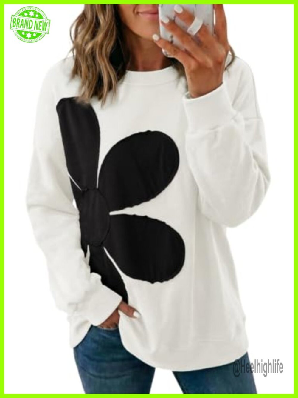 Dokotoo Women's Lightweight Crewneck Sweatshirt Long Sleeve Pullover Top